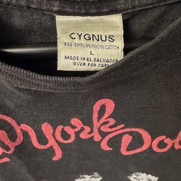 NY Dolls Vintage Cygnus Sleeveless Shirt 2004 Randall's Island Punk Large Rare - Picture 4 of 5